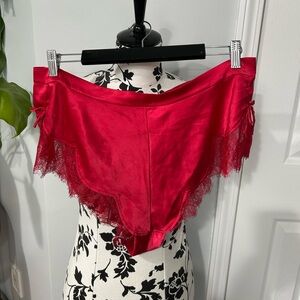 Honey Birdette Amy Satin & Lace Shorts Size XL 💥New without Tags💥